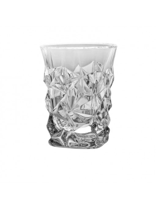 Set 6 Pahare Whisky, Tumbler Glacier, Cristal Bohemia, 190ml