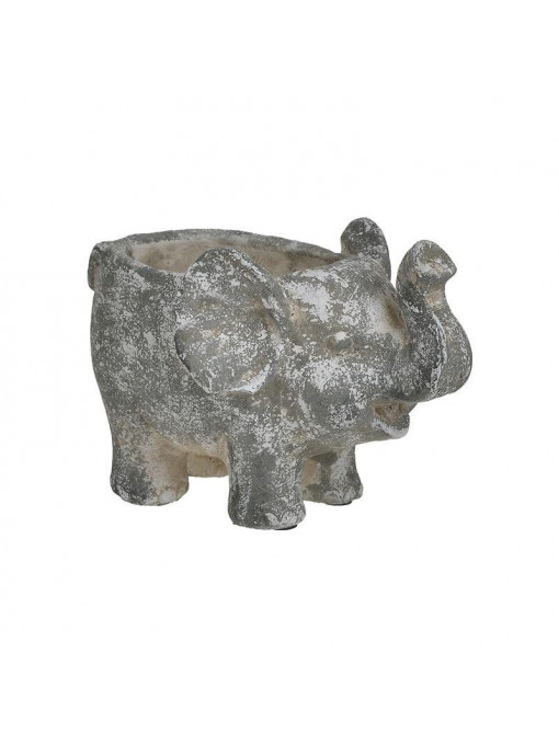 Ghiveci decorativ Grey Elephant, Charisma, Ciment, 20x14x14
