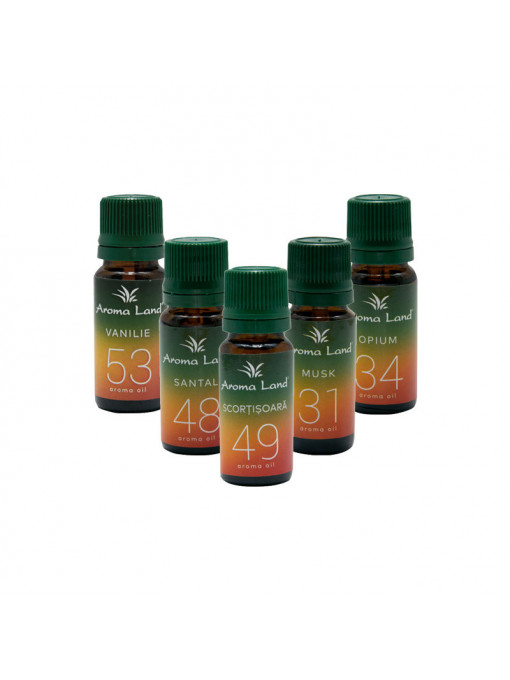 Set 5 uleiuri aromaterapie Oriental Mix, Aroma Land, 10 ml