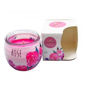 Lumânare Parfumată în Cutie, Rose, Aroma Land, 20h