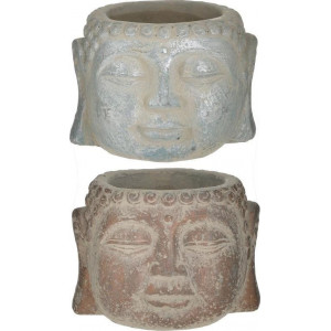 Ghiveci decorativ Buddha, Charisma, Ciment,  12Χ9Χ12