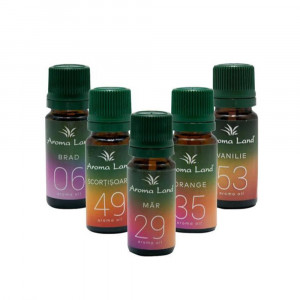 Pachet 5 uleiuri aromaterapie Parfum de Craciun, Aroma Land, 10 ml