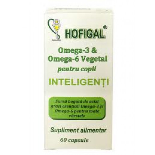 Omega 3, Omega 6 vegetal pentru copii inteligenti Hofigal