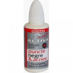 Activa solutie pentru puncte negre si acnee,Favisan