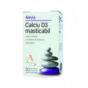 Calciu vitamina d3 masticabil, Alevia