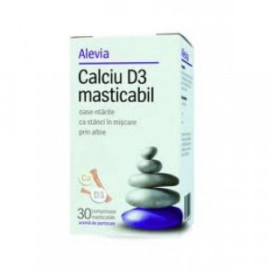 Calciu vitamina d3 masticabil, Alevia