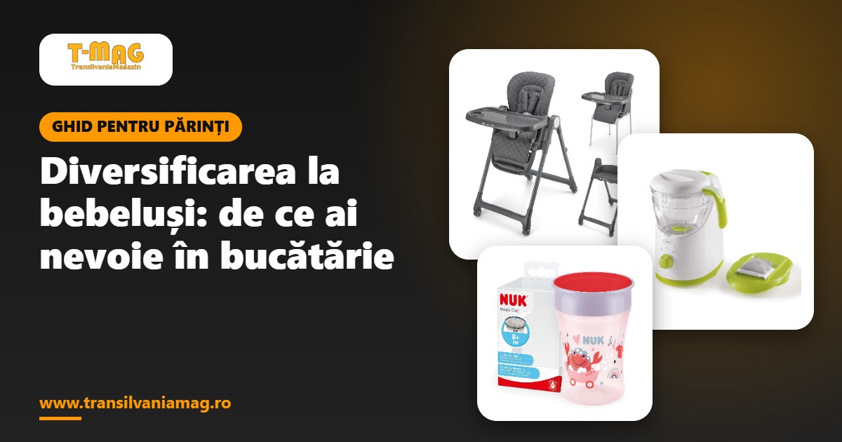 Diversificarea la bebeluși: de ce ai nevoie în bucătărie