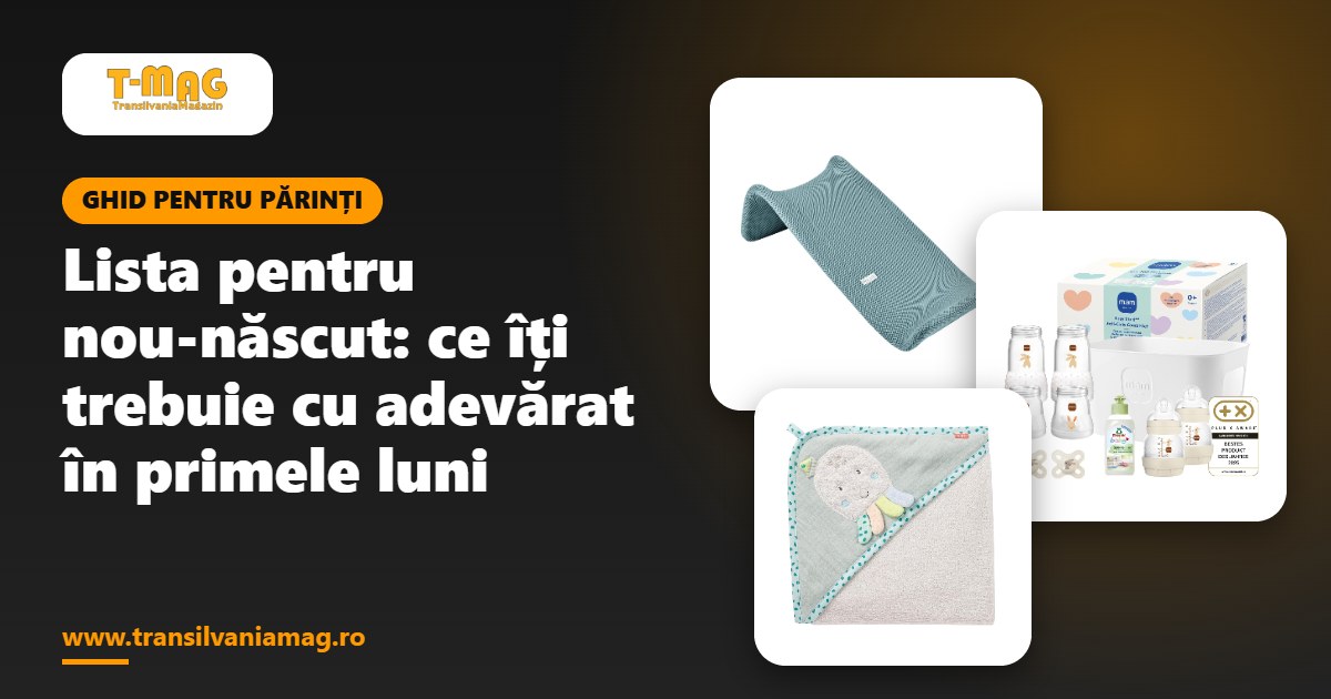 Lista pentru nou-născut: ce îți trebuie cu adevărat în primele luni