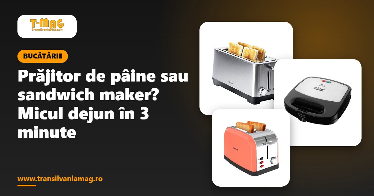 Prăjitor de pâine sau sandwich maker? Micul dejun în 3 minute