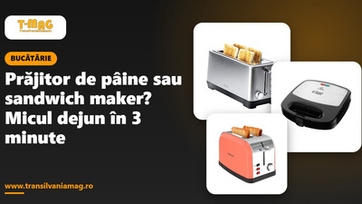Prăjitor de pâine sau sandwich maker? Micul dejun în 3 minute