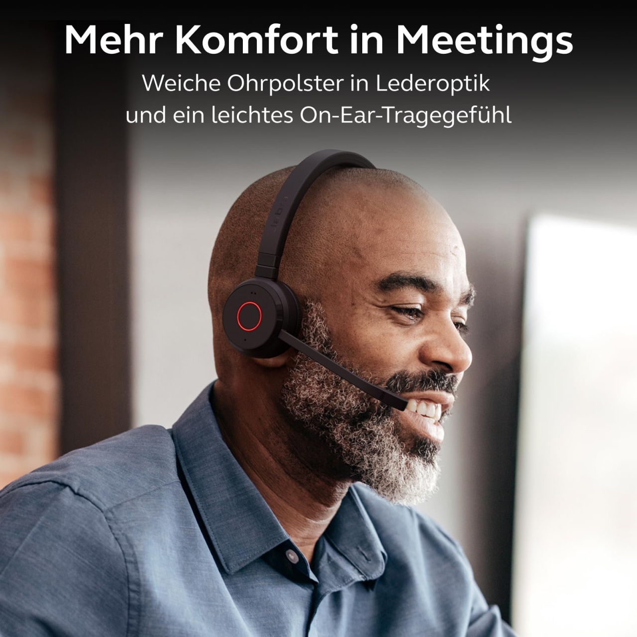 Casti wireless Jabra Evolve 65 TE Stereo Bluetooth 30 m raza Negru