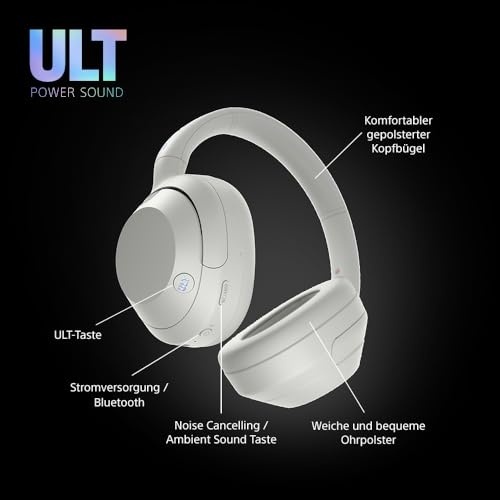 Sony ULT WEAR | Casti Bluetooth fara fir cu anulare a zgomotului