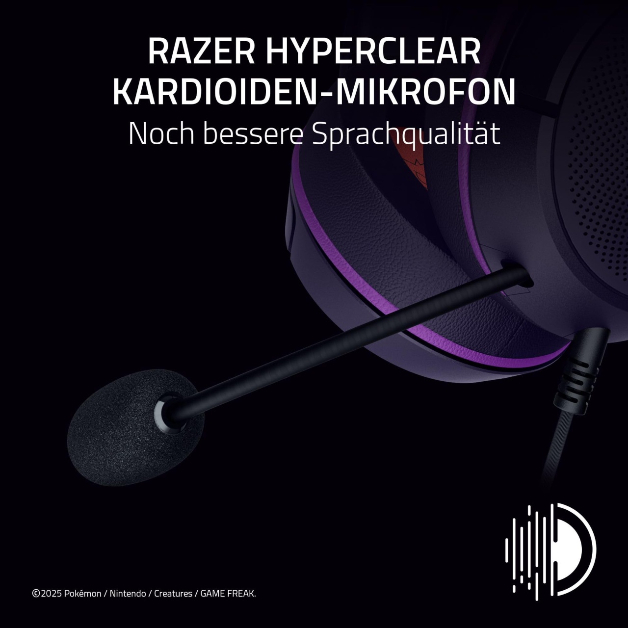 Casti audio Razer Kraken Kitty V2 Gengar Edition, RGB, sunet