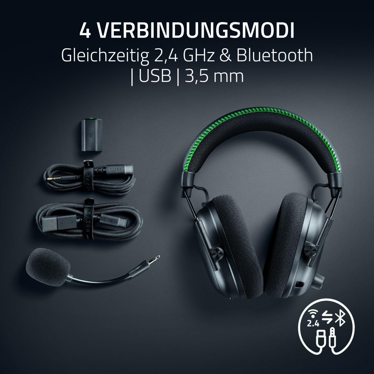 新品未開封 Razer BlackShark V3 Pro ブラック Casti gaming Razer BlackShark V3 Pro Wireless XboxPC ANC Negru