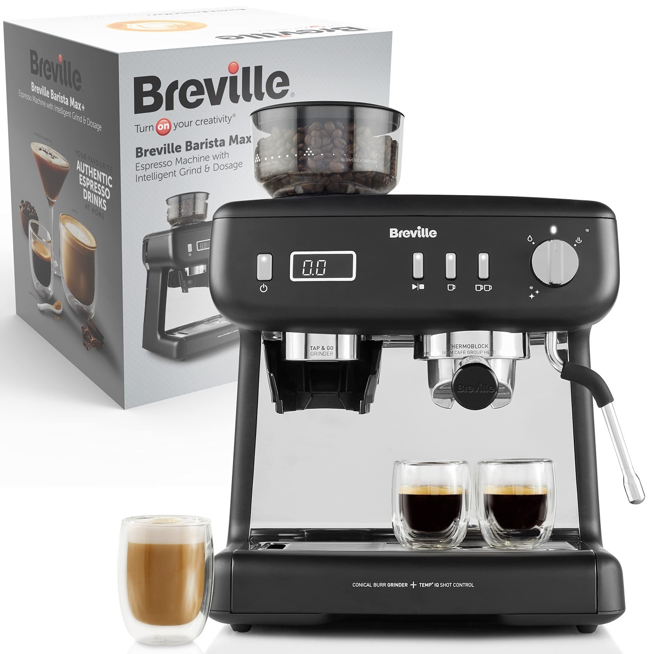 Espressor Breville Barista Max VCF152X Rasnita Integrata Functie