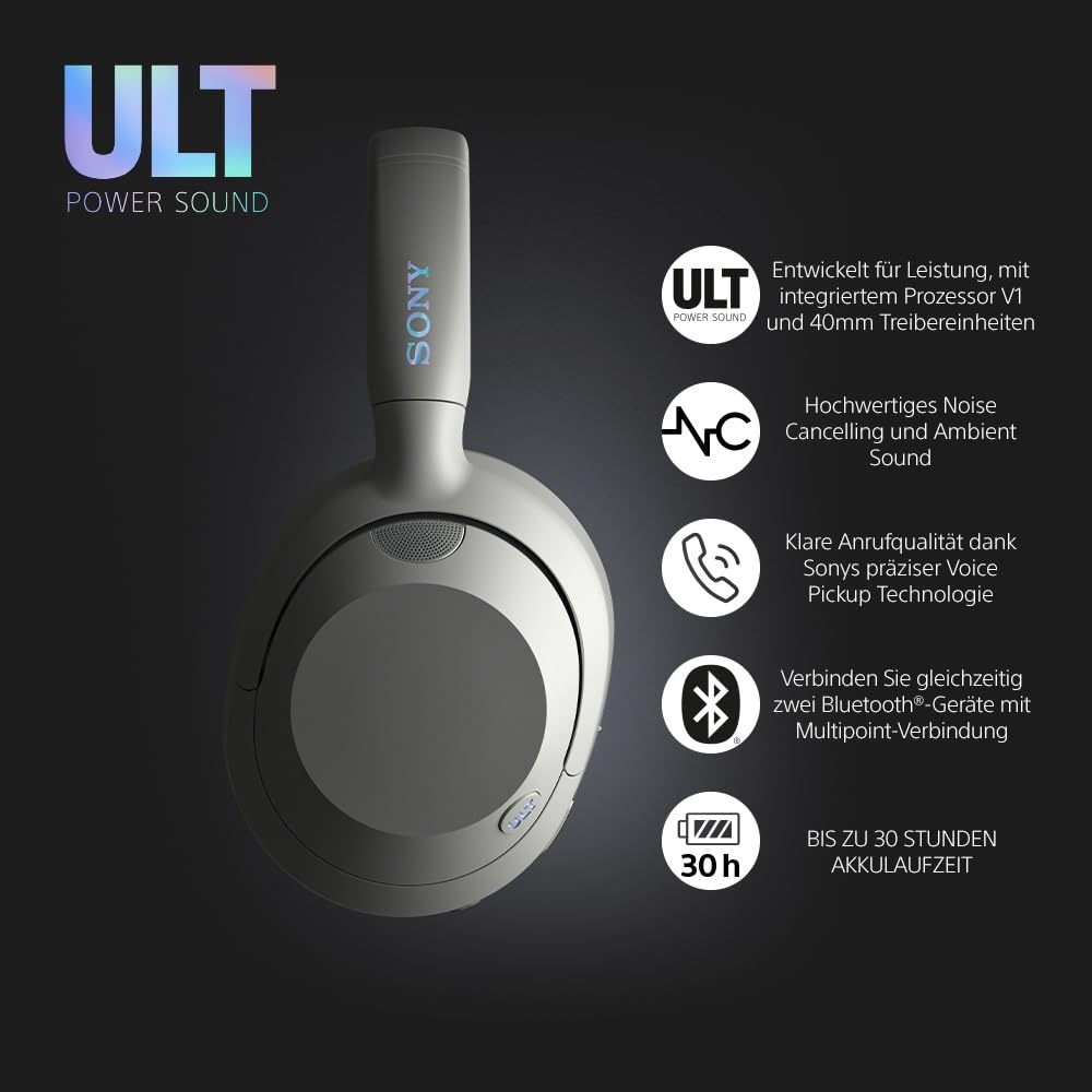 Sony ULT WEAR | Casti Bluetooth fara fir cu anulare a zgomotului