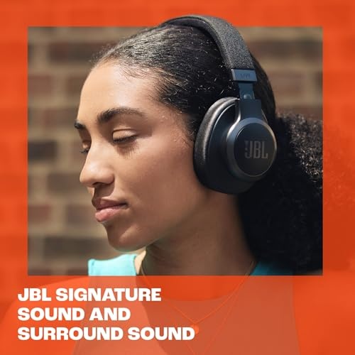 Casti audio JBL Live 770 NC, Noise Cancelling, Bluetooth, 65 ore