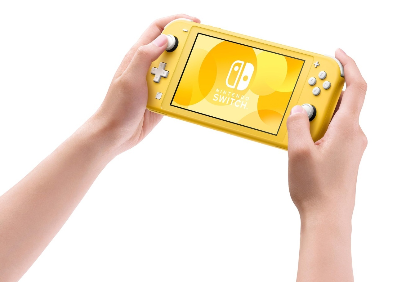 Consola portabila Nintendo Switch Lite Galben Compacta si Usoara