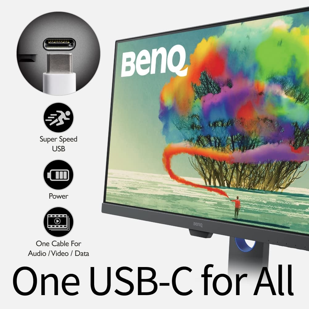 Monitor BenQ PD2705Q 27 inch QHD IPS USB-C Negru