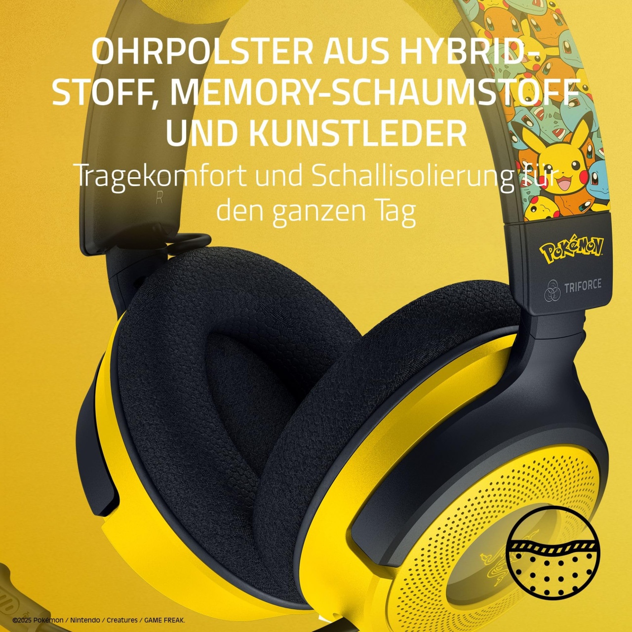 Casti gaming Razer Kraken V4 X Pokemon Edition RGB Surround Sound
