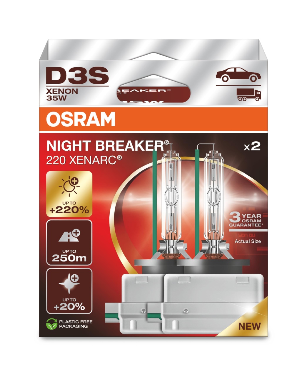 Lampa Xenon OSRAM D3S 35W NIGHT BREAKER LASER 220