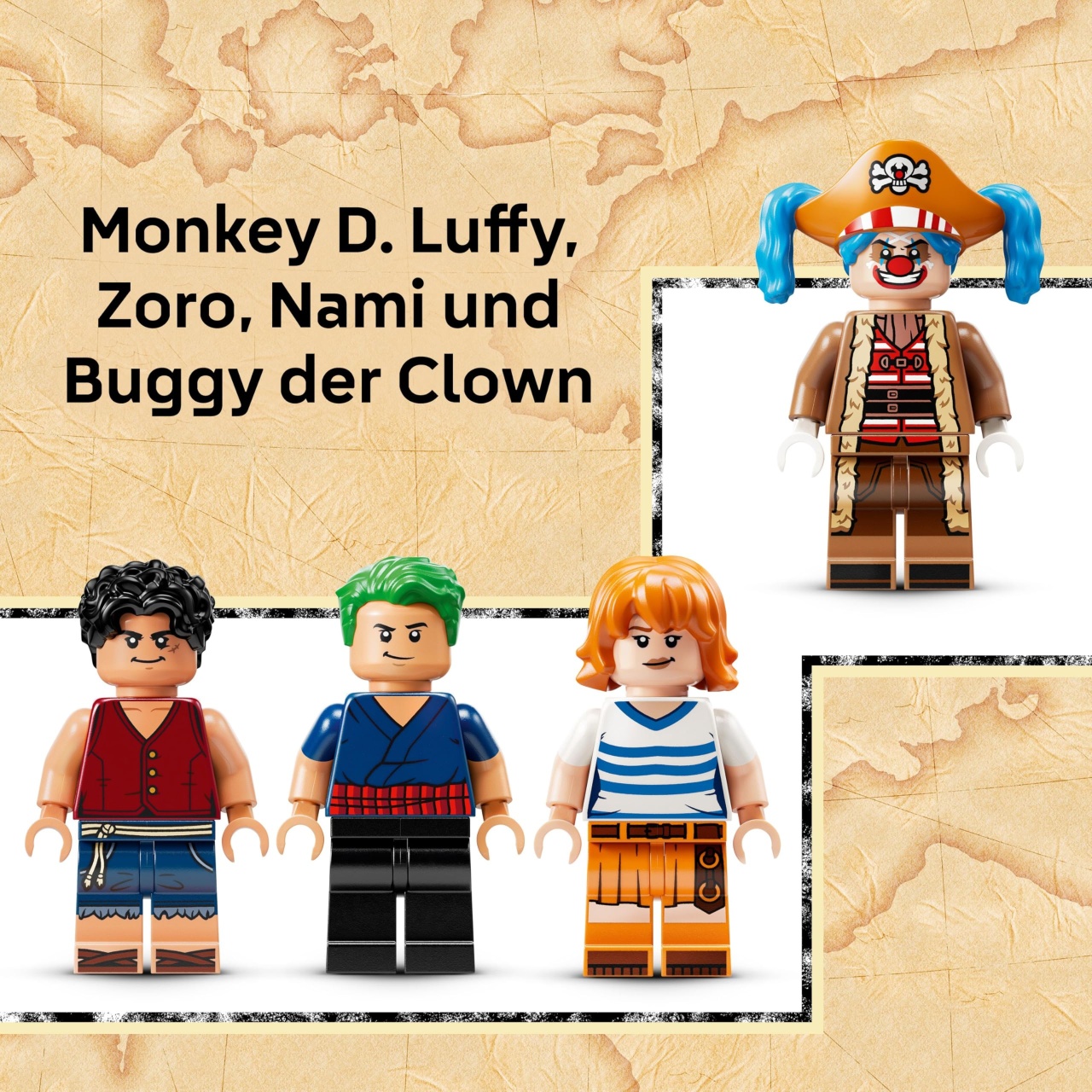 LEGO ONE PIECE Zirkuszelt 75637 Set Interactiv cu Minifigurine si