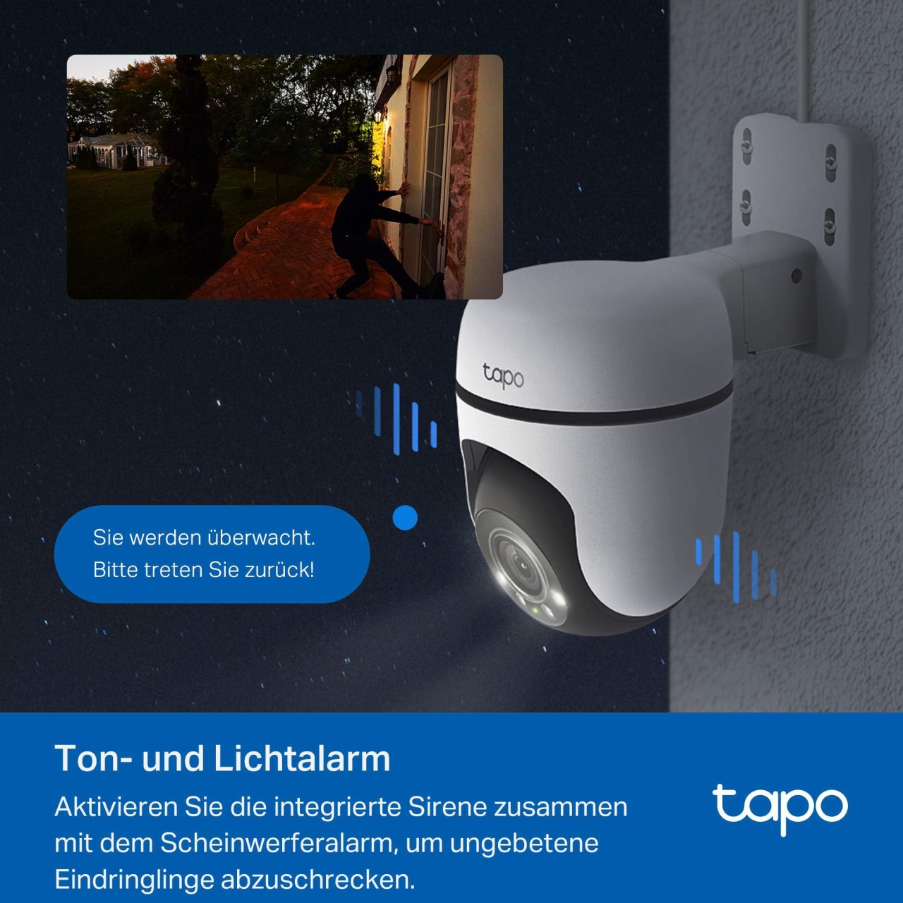 Camera supraveghere exterior Tapo C51A 2K 360deg detectie persoane