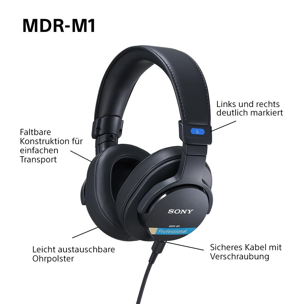 Casti audio Sony MDR-M1, sunet ultra-wideband 5Hz-80kHz, design