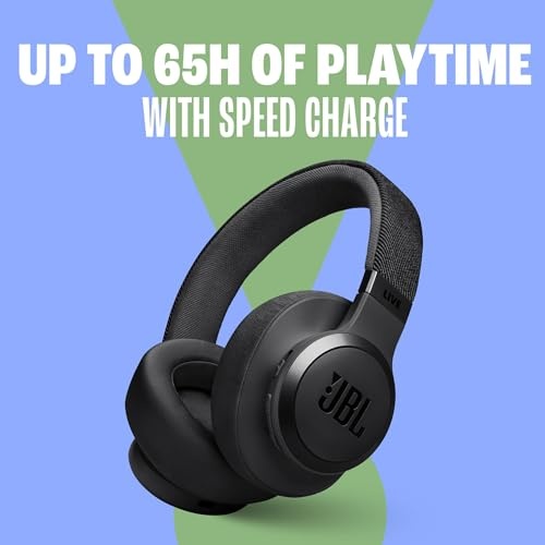 Casti audio JBL Live 770 NC, Noise Cancelling, Bluetooth, 65 ore