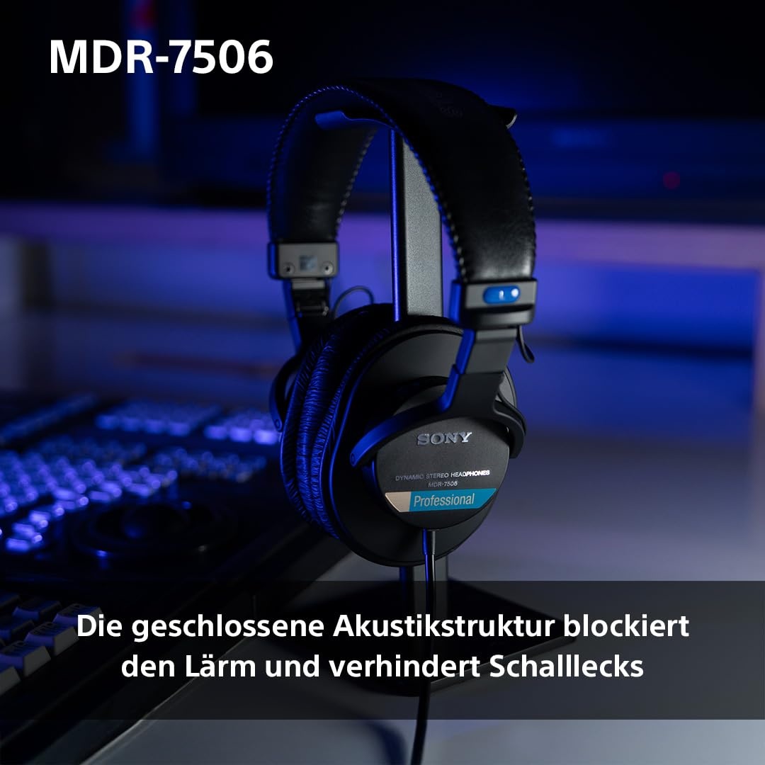 Sony MDR-7506 Casti pentru monitor de studio, inchise, cu fir, 10