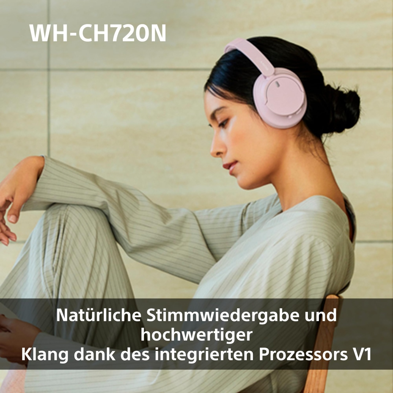 Casti wireless Sony WH-CH720N Bluetooth Noise Cancelling Alb