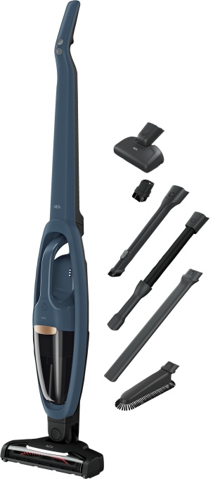 AEG QX7-1-I360 900402251, Aspirator fara fir, albastru denim, 2 mAh, 27 W, 0,3 litri, 79 Decibeli