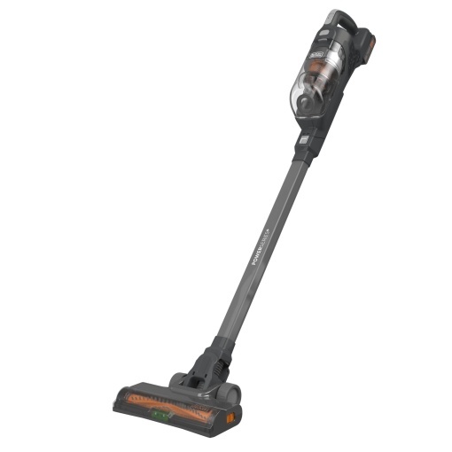 Aspirator fara fir BLACK+DECKER 3-in-1 Powerseries+ BHFEA18D1 (aspirator de 18V, fara sac si de mana cu perie electrica, 2 niveluri de aspiratie, fara fir, inclusiv suport de perete, duza pentru crapaturi, baterie si incarcator)