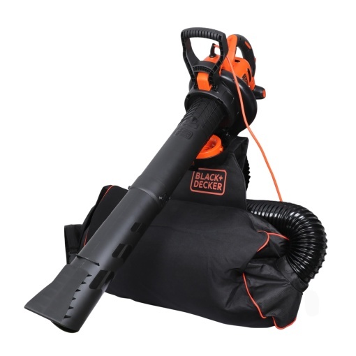BLACKDECKER BEBLV300 3000W Suflanta Aspirator si Tocator Frunze 3-in-1 cu Rucsac 72L