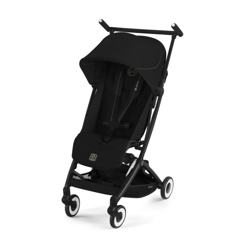 Carucior CYBEX Gold LIBELLE cu sistem de hamuri cu o singura mana, de la aproximativ 6 luni la aproximativ 4 ani (max. 22 kg), Ultrausor (doar 6 kg), Magic Black