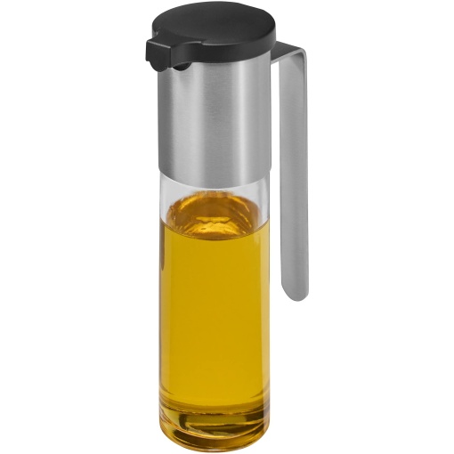 Dozator de ulei de otet WMF Basic 120ml, dozator de otet si ulei cu capac de aroma, deschidere de retur, recipient de sticla, otel inoxidabil cromargan mat
