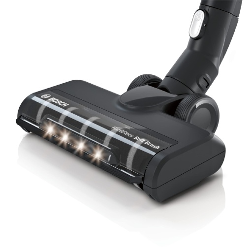 Duza moale pentru pardoseli dure Bosch cu iluminare LED BHZUHFN, potrivita pentru aspiratoarele fara fir Unlimited 6, 7 si 8, ideale pentru parchet si gresie, curatare delicata, accesorii originale, durabile, negru