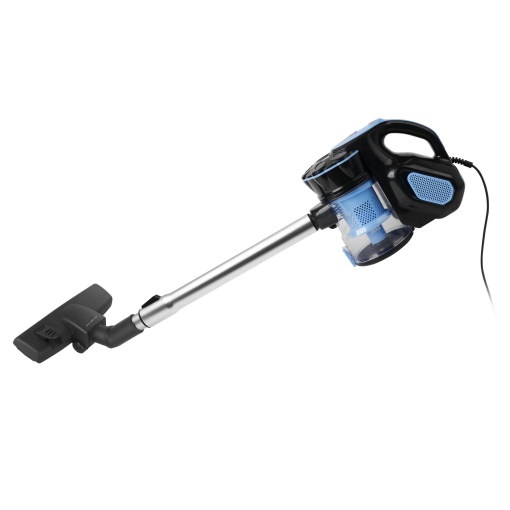 Emerio UVE-123109, aspirator Cyclone 2 in 1 aspirator portabil si de podea cu putere puternica de 600 wati, filtru HEPA, putere de aspiratie puternica de 17.000 Pa, lungime cablu de 5 m si tub telescopic reglabil, negru, W, 0,5 litri