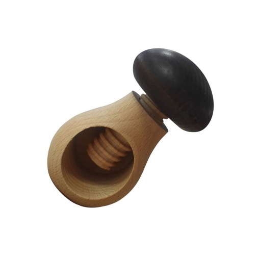 Fackelmann Nussknacker 521149 din lemn design rustic surub reglabil