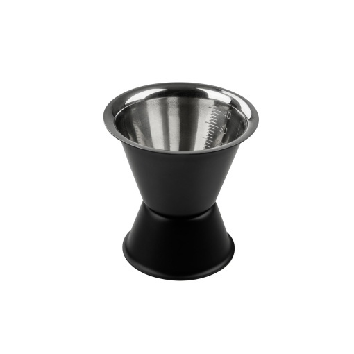 Fackelmann Specter Cocktail Messbecher 2cl4cl Negru Mat si Argintiu