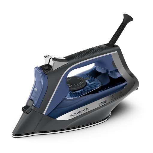 Fier de calcat cu abur Rowenta Acessteam, 2500 W, 140 g/min explozie de abur si 40 g/min abur continuu, talpa Microsteam 300, varf de precizie pentru brate, sistem anti-calcar, protectie impotriva picaturii, albastru/negru, DW4301
