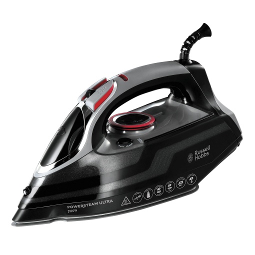 Fier de calcat Russell Hobbs [3100W, 210 g/min Extra Steam Burst] Steam Iron Power (350 ml, talpa ceramica, functie de autocuratare si pulverizare cu apa, anti-calcar, oprire la picurare, 70 g/min abur) 20630-56