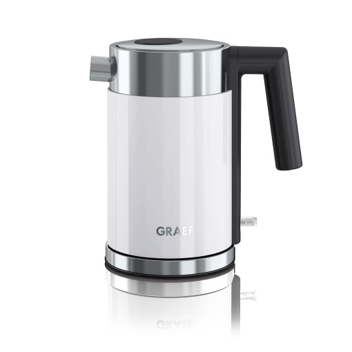Fierbator GRAEF din otel inoxidabil de 1 litru WK 401, alb