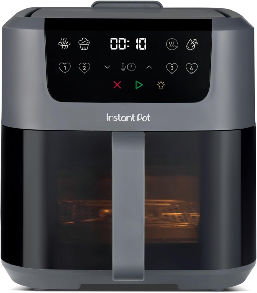 Friteuza Instant Pot Vortex Compact 5L Trufel Gri 4 in 1 Tehnologie EvenCrisp