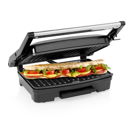 Gratar de contact Princess 117501 - suprafata gratar 23 x 15 cm - acoperire antiaderenta - tava de scurgere detasabila pentru grasime - 750 W - capac mobil