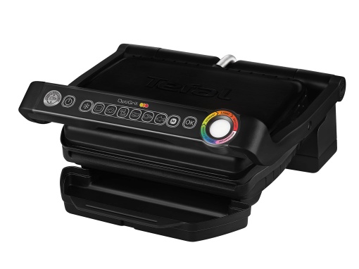 Gratar de contact Tefal OptiGrill, 6 programe, indicator nivel de gatit, placi detasabile, mod manual, gratar electric, negru, GC705816
