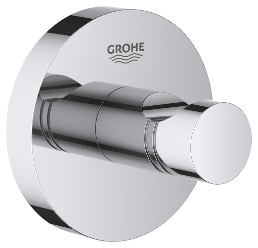 GROHE Essentials - carlig pentru halat de baie (carlig robust, suprafata cromata durabila si usor de intretinut, instalare usoara), crom, 40364001