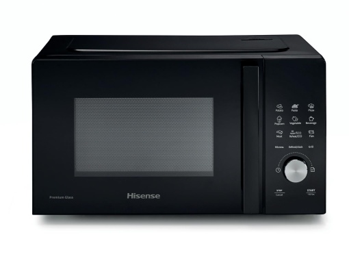 Hisense, H20MOBSD1HG MWO+Grill 20L Afisaj LED cu deschidere a usii stanga cu butoane 9 functii Putere maxima 700W Gratar de cuart