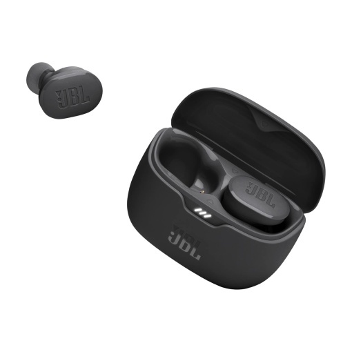 JBL Tune Buds - Casti intraauriculare True Wireless rezistente la apa cu anulare a zgomotului - Negru - Cu pana la 48 de ore de redare a muzicii