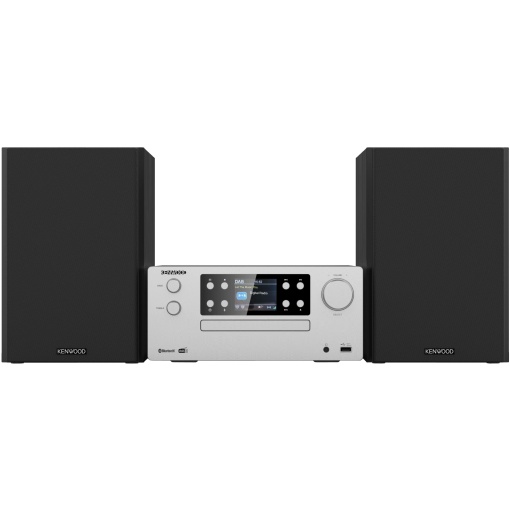 KENWOOD M-925DAB-S - Sistem Micro HiFi cu DAB+, CD, USB, Bluetooth, 2 x 50 Watt RMS si afisaj TFT; Aluminiu mat